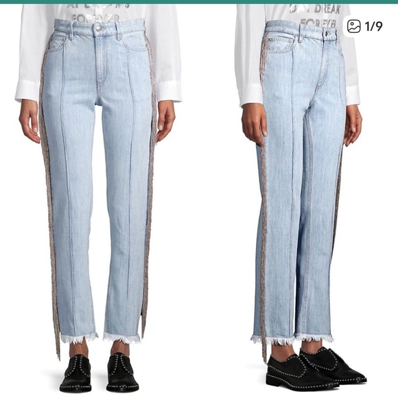 Each X Other Highrise Straight Fray hem Jean Women’s 27